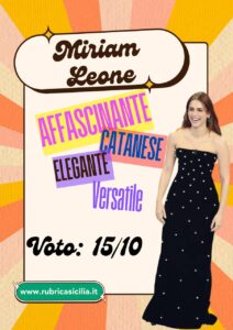 Le tabelle dei Siciliani da Palcoscenico: Miriam Leone